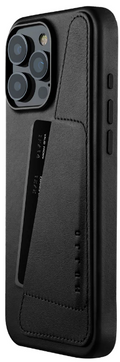 Θήκη Apple iPhone 16 Pro Max - MUJJO Full Leather Wallet Case Δερμάτινη Πορτοφόλι με MagSafe - Black (MUJJO-CL-056-BK)