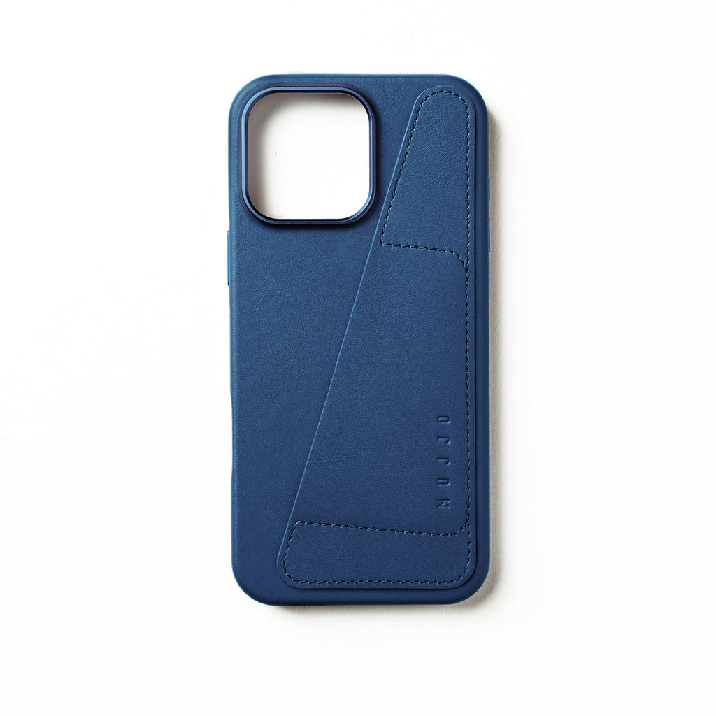 Θήκη Apple iPhone 16 Pro Max - MUJJO Full Leather Wallet Case Δερμάτινη Πορτοφόλι με MagSafe - Monaco Blue (MUJJO-CL-056-BL)