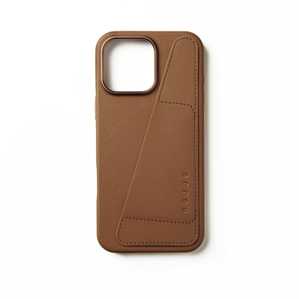 Θήκη Apple iPhone 16 Pro Max - MUJJO Full Leather Wallet Case Δερμάτινη Πορτοφόλι με MagSafe - Tan (MUJJO-CL-056-TN)