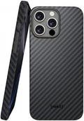 Θήκη Apple iPhone 16 Pro Max - Nekit Fiber Σκληρή με MagSafe Aramid Fiber - 1mm - 1500D Kevlar - Black (8719246451850)