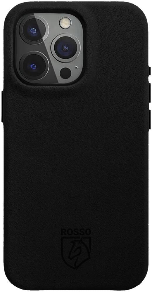 Θήκη Apple iPhone 16 Pro Max - Rosso Elite Back Cover Δερμάτινη με MagSafe - Black (8719246454264)