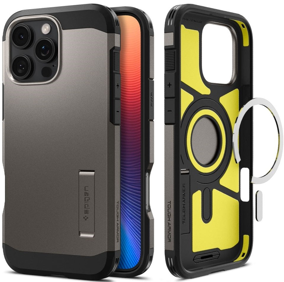 Θήκη Apple iPhone 16 Pro Max - Spigen Tough Armor AI MagFit Ανθεκτική με MagSafe - Gunmetal (ACS08012)