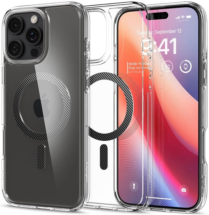 Θήκη Apple iPhone 16 Pro Max - Spigen Ultra Hybrid MagFit με MagSafe - Carbon Fiber (ACS08000)