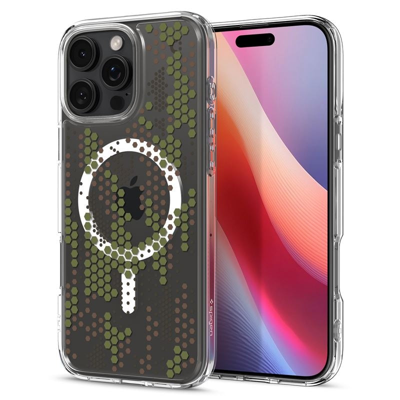 Θήκη Apple iPhone 16 Pro Max - Spigen Ultra Hybrid MagFit με MagSafe - Digital Camo (ACS08007)