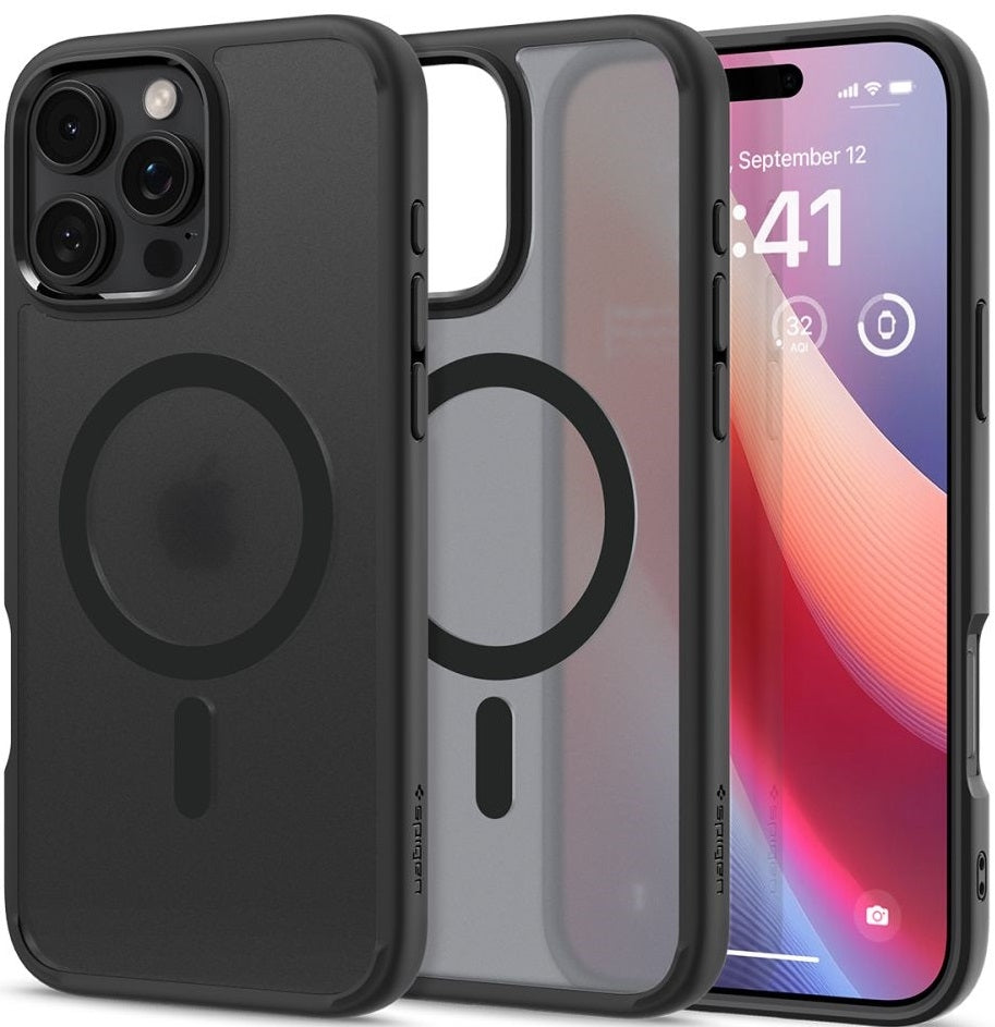 Θήκη Apple iPhone 16 Pro Max - Spigen Ultra Hybrid MagFit με MagSafe - Frost Black (ACS08003)