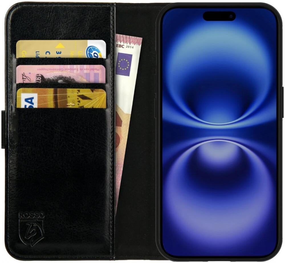Θήκη Apple iPhone 16 Pro - Rosso Element PU Πορτοφόλι - Black (8719246453830)
