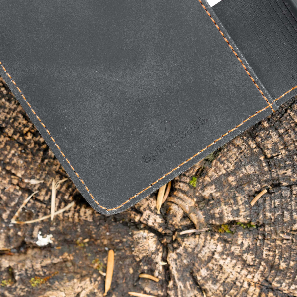 Θήκη Apple iPhone 16 Pro - Spacecase Wallet Πορτοφόλι - Black (5905719111403)