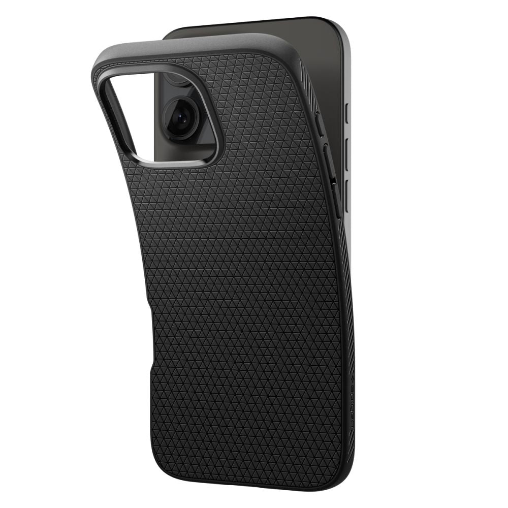 Θήκη Apple iPhone 16 Pro - Spigen Liquid Air Σιλικόνης - Matte Black (ACS08117)