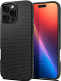 Θήκη Apple iPhone 16 Pro - Spigen Liquid Air Σιλικόνης - Matte Black (ACS08117)