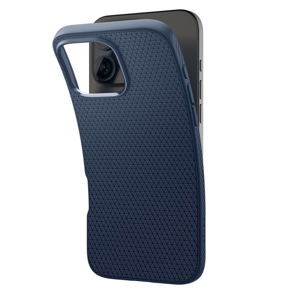 Θήκη Apple iPhone 16 Pro - Spigen Liquid Air Σιλικόνης - Navy Blue (ACS08118)