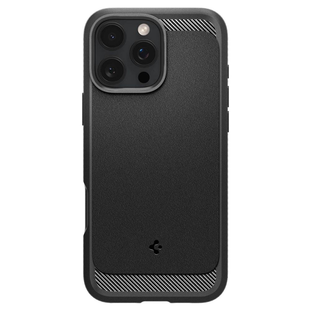 Θήκη Apple iPhone 16 Pro - Spigen Rugged Armor MagFit με MagSafe - Matte Black (ACS08115)