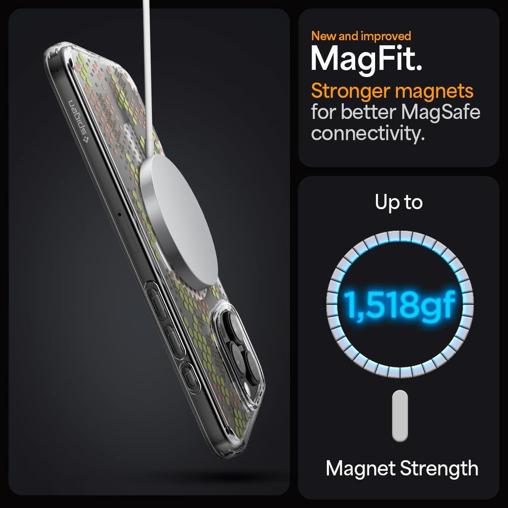 Θήκη Apple iPhone 16 Pro - Spigen Ultra Hybrid MagFit με MagSafe - Digital Camo (ACS08140)