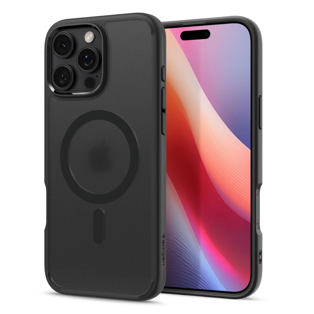 Θήκη Apple iPhone 16 Pro - Spigen Ultra Hybrid MagFit με MagSafe - Frost Black (ACS08134)