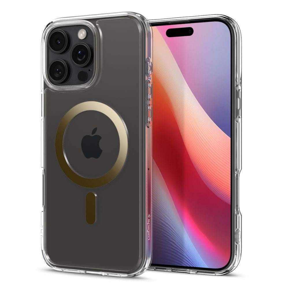 Θήκη Apple iPhone 16 Pro - Spigen Ultra Hybrid MagFit με MagSafe - Gold (ACS08132)