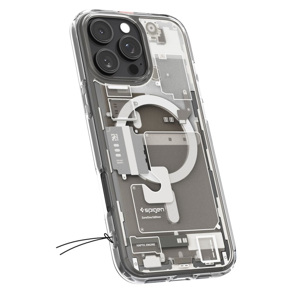 Θήκη Apple iPhone 16 Pro - Spigen Ultra Hybrid MagFit με MagSafe - Zero One Natural Titanium (ACS08137)