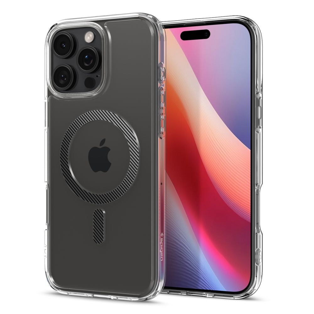 Θήκη Apple iPhone 16 Pro - Spigen Ultra Hybrid MagFit με MagSafe - Carbon Fiber (ACS08131)