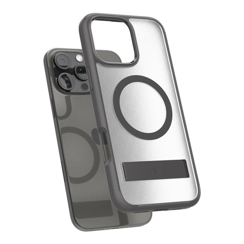 Θήκη Apple iPhone 16 Pro - Spigen Ultra Hybrid S MagFit Σκληρή με MagSafe - Frost Gray (ACS08380)