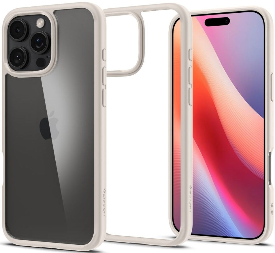 Θήκη Apple iPhone 16 Pro - Spigen Ultra Hybrid Σκληρή - Natural Titanium (ACS08127)