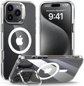 Θήκη Apple iPhone 16 Pro - Tech-Protect MagStand Σκληρή Διάφανη με MagSafe & KickStand - Clear (5906302375844)