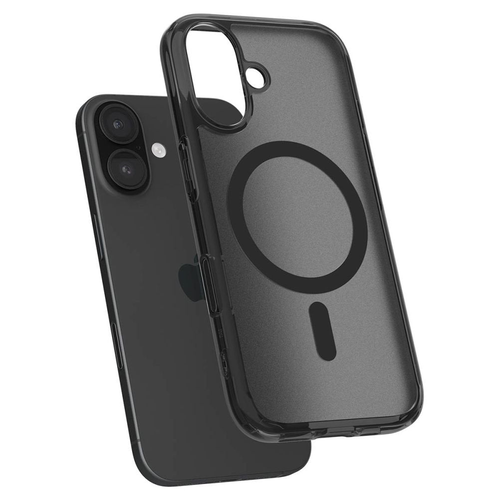 Θήκη iPhone 16 Spigen Ultra Hybrid T MagFit με Κάλυμμα για Camera Control & MagSafe - Frost Black (ACS09074)