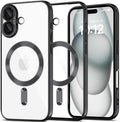 Θήκη Apple iPhone 16 - Tech-Protect MagFlex Διάφανη Σιλικόνης με MagSafe - Shiny Black (5906302311347)