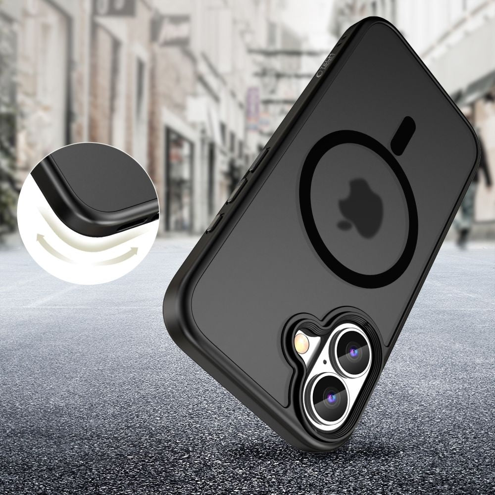 Θήκη Apple iPhone 16 - Tech-Protect MagMat Σκληρή Ημιδιάφανη με MagSafe - Matte Black (5906302311088)