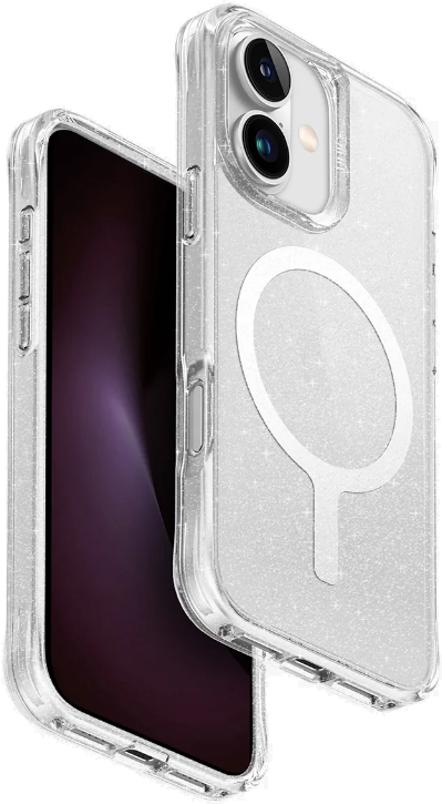 Θήκη Apple iPhone 16 - Uniq LifePro Xtreme MagClick Ανθεκτική Σκληρή με MagSafe - Lucent / Clear Glitter (UNIQ-IP6.1(2024)-LP