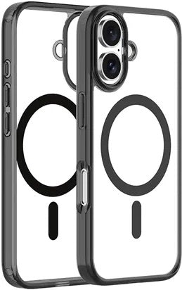 Θήκη Apple iPhone 16 - Vivid MagSafe Hybrid Case Διάφανη με MagSafe - Black (VIMAGACR496BK)