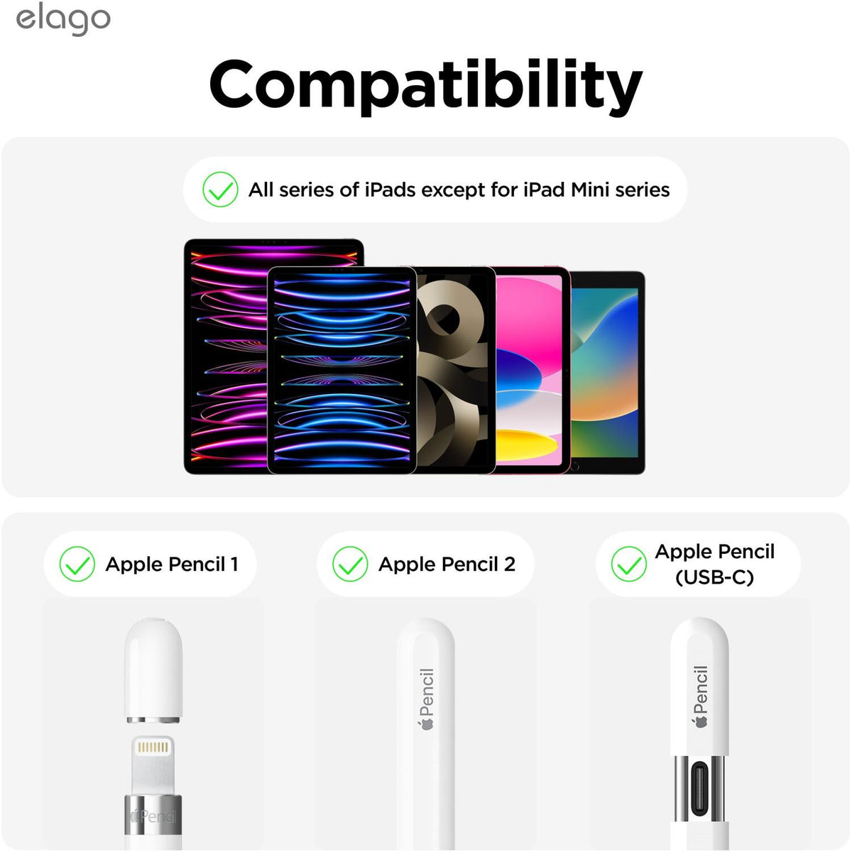 Θήκη Apple Pencil / Apple Pencil Pro Elago Silicone Band Holder Premium Σιλικόνης - Black (EAPEN-BANDHOLD-BK)