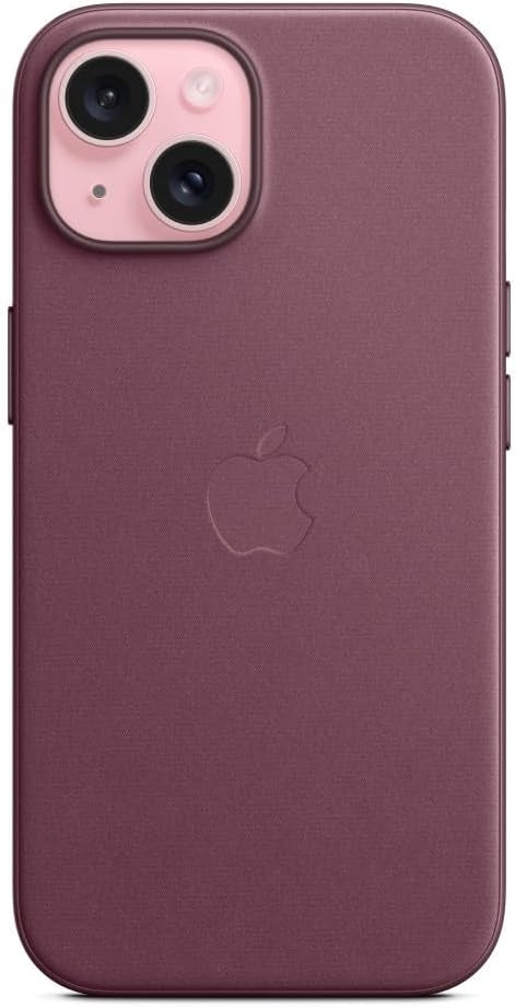 Θήκη Apple iPhone 15 - Official Apple FineWoven Case Υφασμάτινη με MagSafe - Mulberry (MT3E3ZM/A)