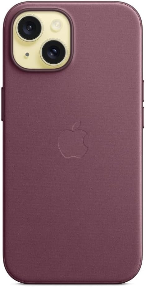 Θήκη Apple iPhone 15 - Official Apple FineWoven Case Υφασμάτινη με MagSafe - Mulberry (MT3E3ZM/A)