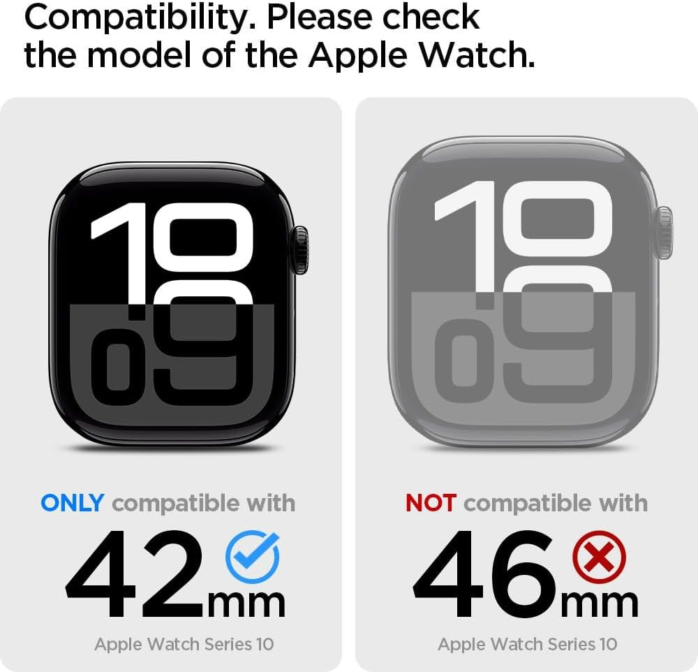 Θήκη Apple Watch 11 / 10 42mm Spigen Vault Pro Unibody από Premium TPU - Matte Black (ACS09390)
