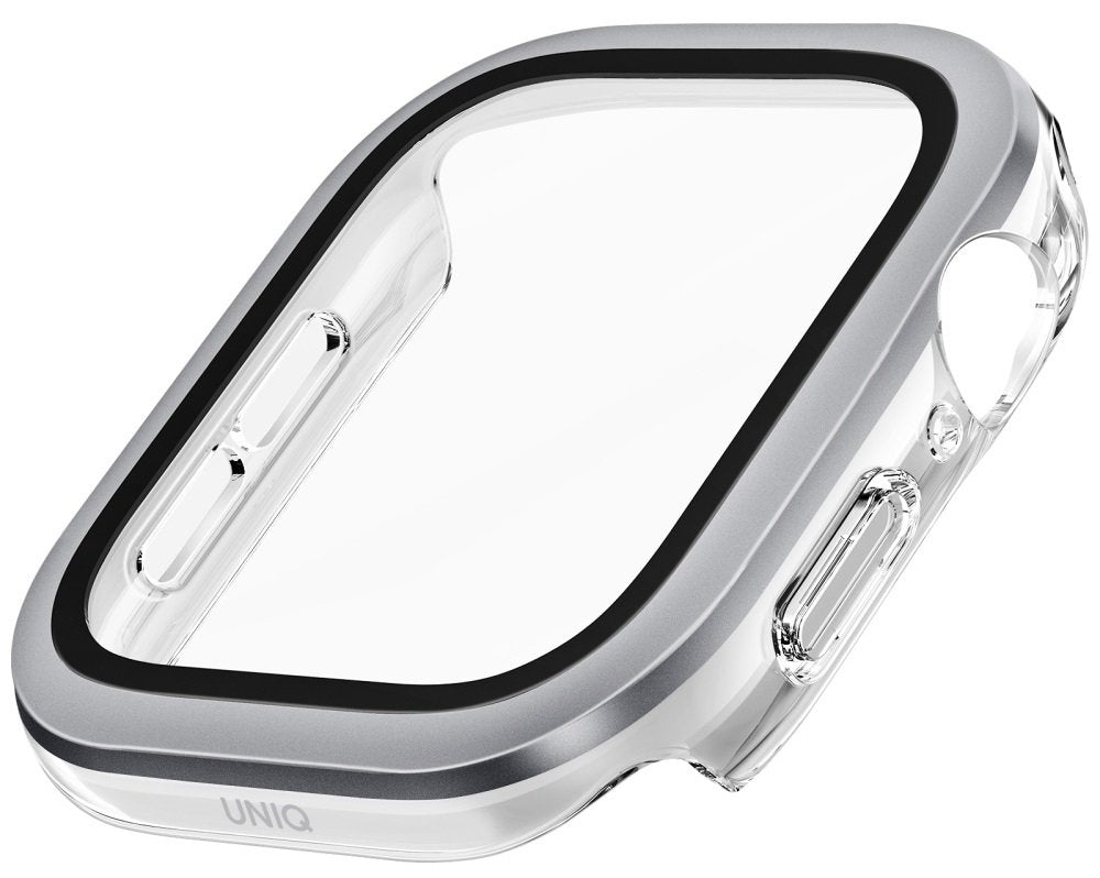 Θήκη Apple Watch 11 / 10 42mm Uniq Voute με Tempered Glass - Silver (UNIQ-42MM-VOUSIL)