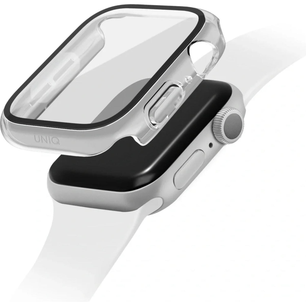 Θήκη Apple Watch 11 / 10 42mm Uniq Nautic Αδιάβροχη με Tempered Glass - Clear (UNIQ-42MM-NAUCLR)