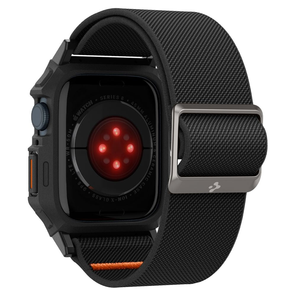 Θήκη Apple Watch 9 / 8 / 7 45mm - Spigen Lite Fit Pro Unibody - Matte Black (ACS07103)