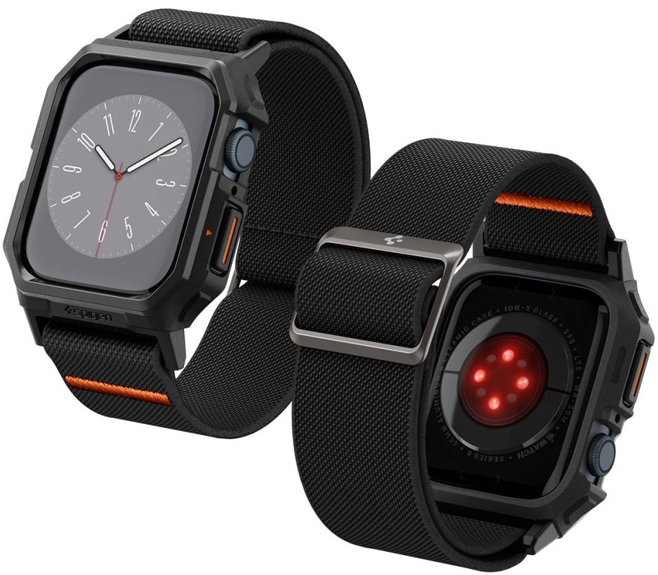 Θήκη Apple Watch 9 / 8 / 7 45mm - Spigen Lite Fit Pro Unibody - Matte Black (ACS07103)