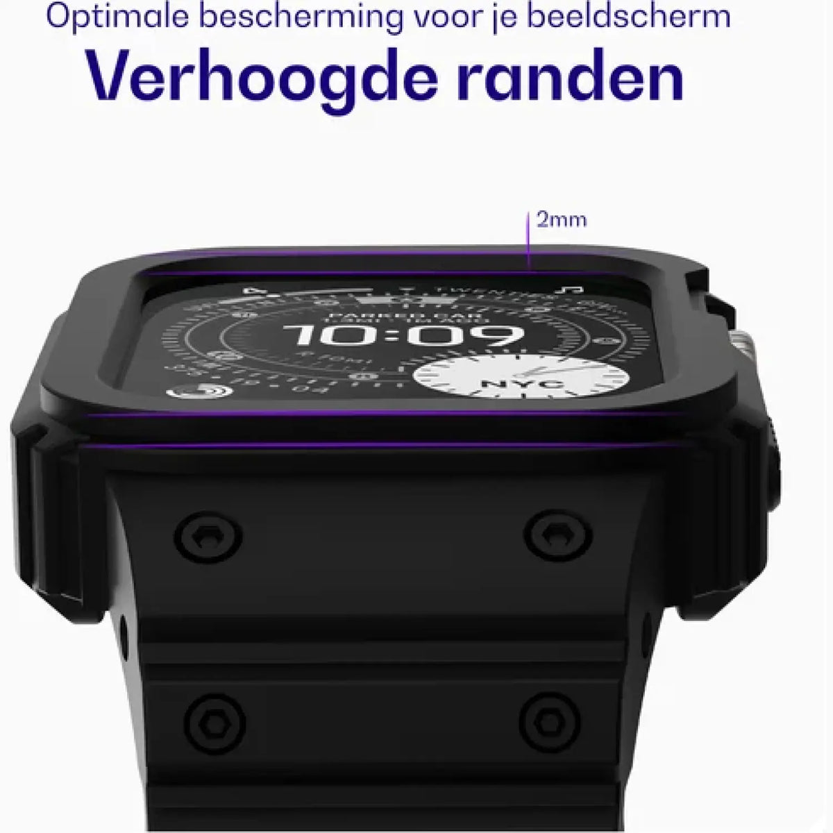 Θήκη Apple Watch Ultra 3 / Ultra 2 / Ultra 1 49mm Buddi Forge Unibody Μαγνητικό Σιλικόνης - Black (8719246551529)
