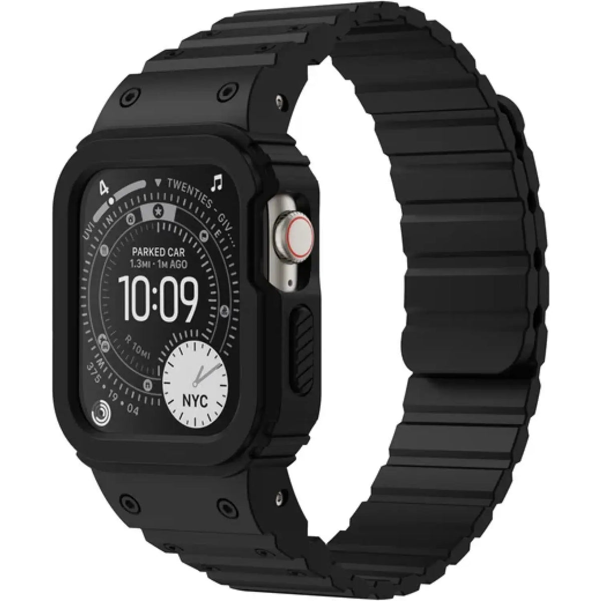 Θήκη Apple Watch Ultra 3 / Ultra 2 / Ultra 1 49mm Buddi Forge Unibody Μαγνητικό Σιλικόνης - Black (8719246551529)