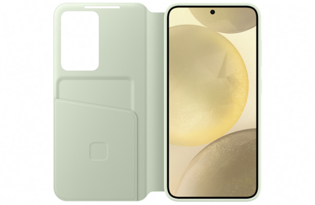 Θήκη Flip με Ενεργό Πορτάκι - Samsung Galaxy S24 - Official Samsung Smart View Wallet Case - Light Green (EF-ZS921CGEGWW)