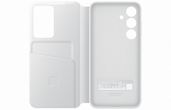 Θήκη Flip με Ενεργό Πορτάκι - Samsung Galaxy S24 - Official Samsung Smart View Wallet Case - White (EF-ZS921CWEGWW)