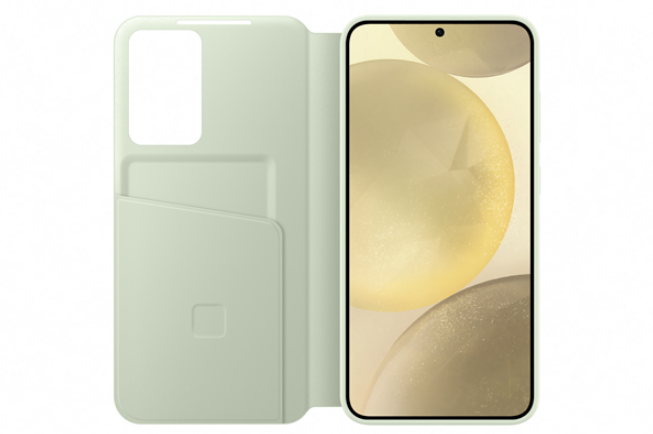 Θήκη Flip με Ενεργό Πορτάκι - Samsung Galaxy S24 Plus - Official Samsung Smart View Wallet Case - Light Green (EF-ZS926CGEGWW
