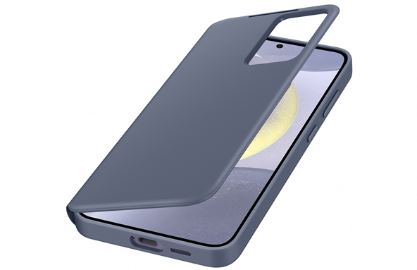 Θήκη Flip με Ενεργό Πορτάκι - Samsung Galaxy S24 Plus - Official Samsung Smart View Wallet Case - Violet (EF-ZS926CVEGWW)