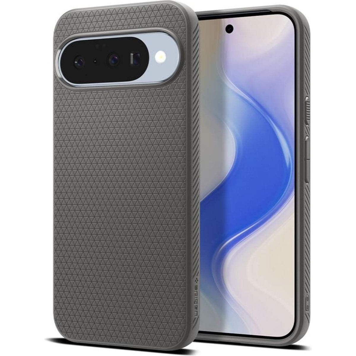 Θήκη Google Pixel 10 / 10 Pro Spigen Liquid Air MagFit Σιλικόνης με MagSafe Qi2 - Marble Gray (ACS09697)