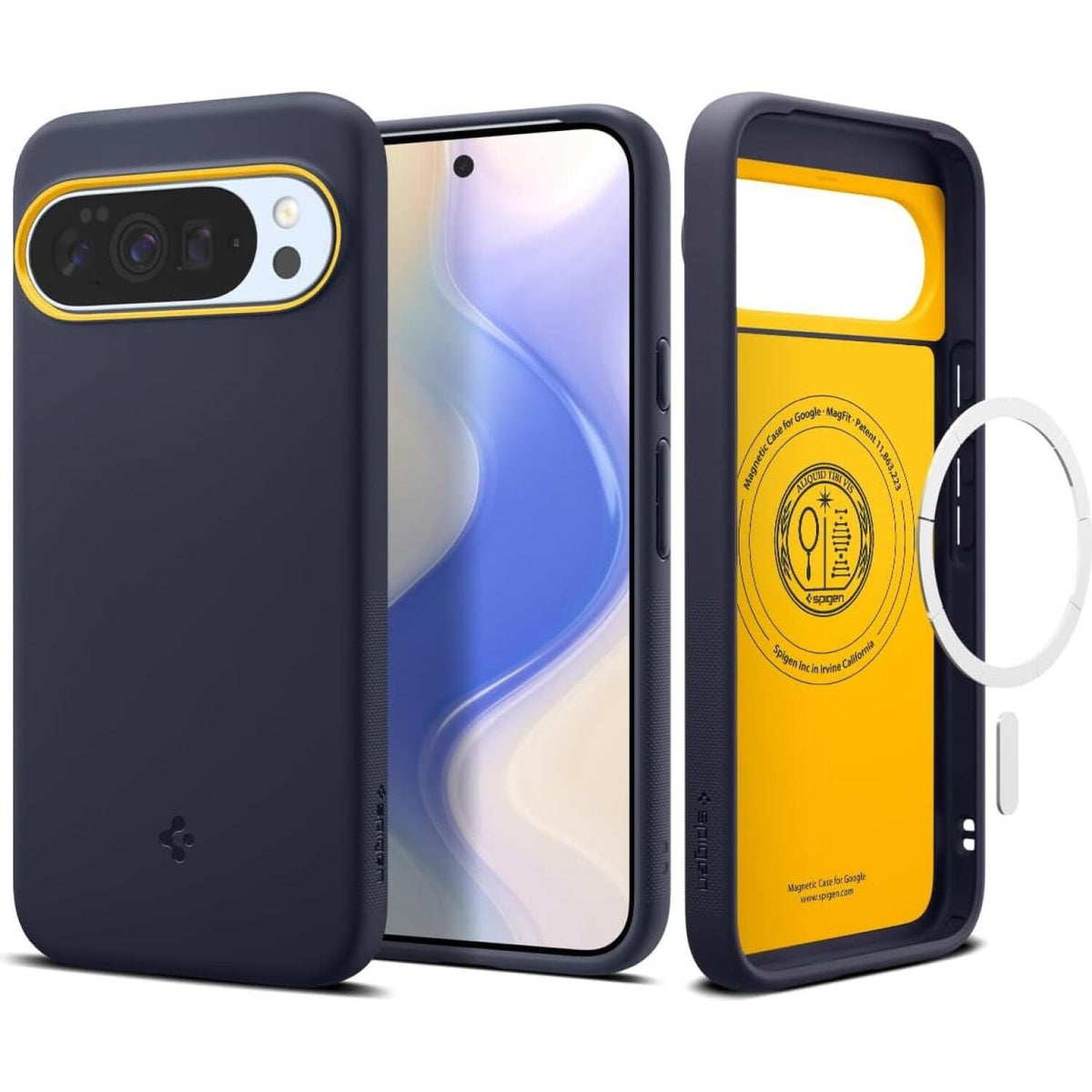 Θήκη Google Pixel 10 / 10 Pro Spigen Nano Pop MagFit Ανθεκτική Σιλικόνης με MagSafe Qi2 - Blueberry Navy (ACS09711)