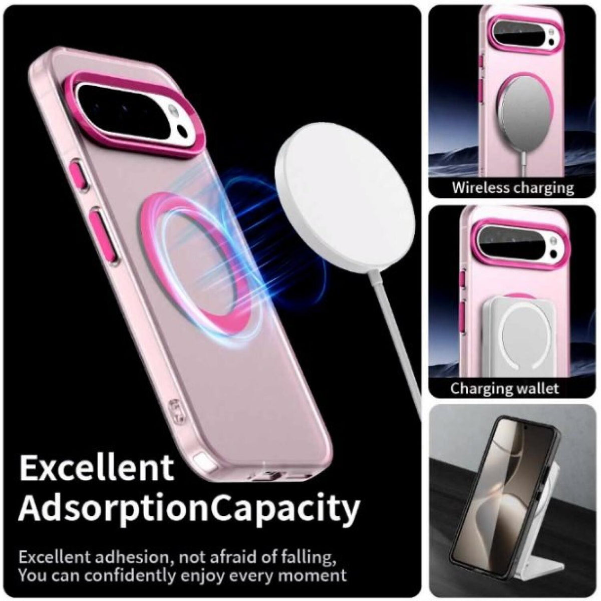 Θήκη Google Pixel 10 / 10 Pro Techsuit CandyCase Σκληρή Ημιδιάφανη με MagSafe Qi2 - Pink (5949419321656)