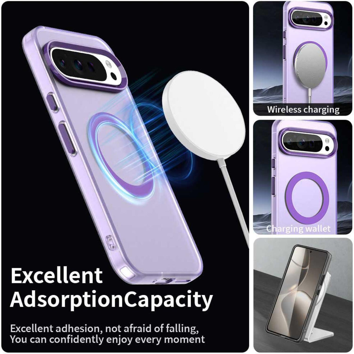 Θήκη Google Pixel 10 / 10 Pro Techsuit CandyCase Σκληρή Ημιδιάφανη με MagSafe Qi2 - Purple (5949419321632)