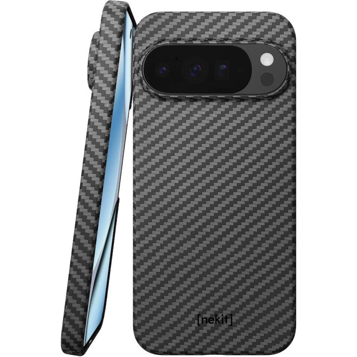 Θήκη Google Pixel 10 Pro XL Nekit Fiber Σκληρή με MagSafe Aramid Fiber 1mm 1500D Kevlar - Black (8719246494642)