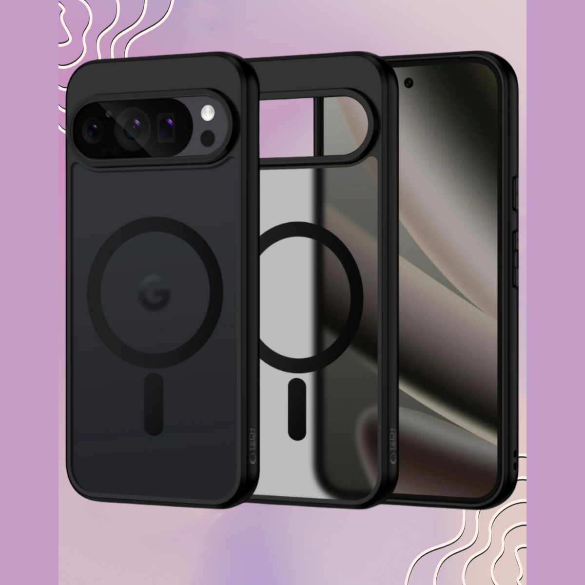 Θήκη Google Pixel 10 Pro XL Tech-Protect MagMat Σκληρή Ημιδιάφανη με MagSafe - Matte Black (5906302330317)