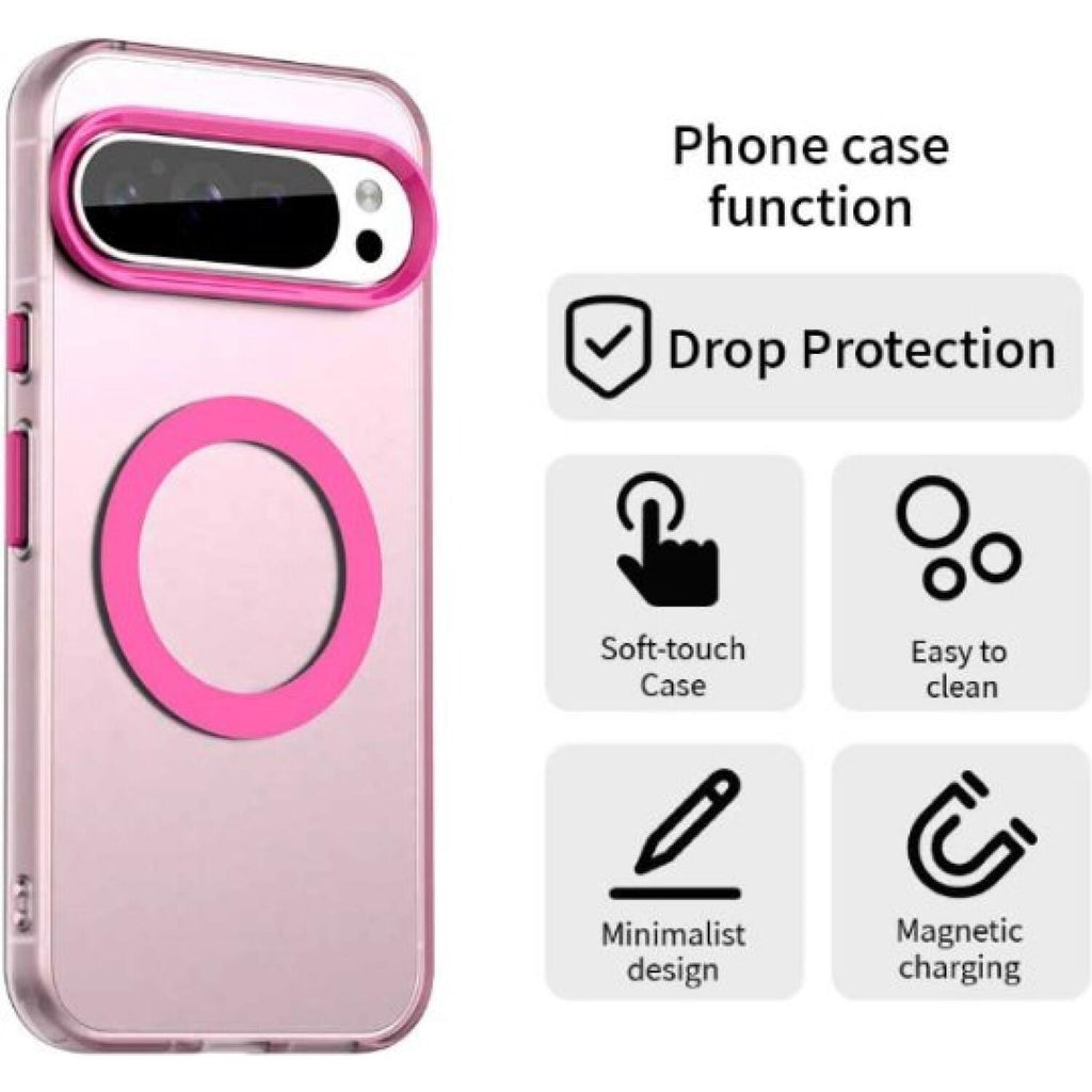 Θήκη Google Pixel 10 Pro XL Techsuit CandyCase Σκληρή Ημιδιάφανη με MagSafe Qi2 - Pink (5949419321601)