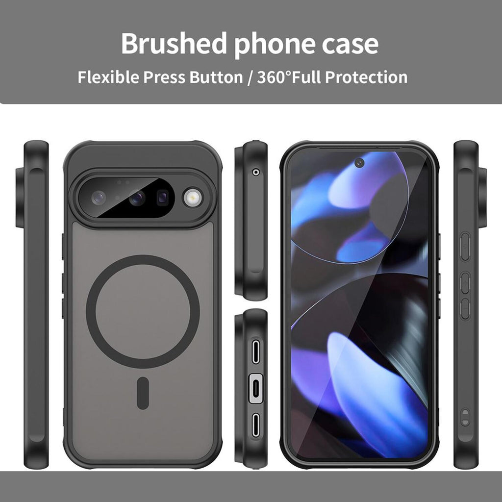 Θήκη Google Pixel 10 Techsuit HaloFrost II MagSafe Σκληρή Ημιδιάφανη με MagSafe - Black (5949419295810)
